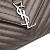 Saint Laurent Large Chevron Sheepskin Monogram College Bag Secondhand