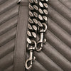 Saint Laurent Large Chevron Sheepskin Monogram College Bag Secondhand