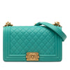 Chanel Old Medium Quilted Lambskin Boy Flap Secondhand