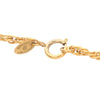 Chanel Gold Plated CC Round Pendant Necklace Secondhand