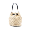 Chanel CC Suede Wild Stitch Bucket Bag Secondhand