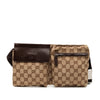 Gucci GG Canvas Double Pocket Belt Bag Secondhand