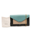 Celine Tricolor Leather Pocket Envelope Wallet On Chain Secondhand