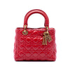 Dior Medium Crinkled Patent Cannage Supple Lady Dior Secondhand