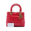 Dior Medium Crinkled Patent Cannage Supple Lady Dior Secondhand