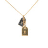 Louis Vuitton Gold Plated Nanogram Pendant Necklace Secondhand