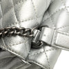 Secondhand Chanel Quilted Metallic Calfskin Pilot Essentials Double Sided Flap