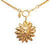 Secondhand Chanel Gold Plated Leo Lion Sun Medallion Necklace