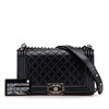 Chanel Old Medium Quilted Lambskin Boy Flap Secondhand