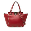 Valentino Mini Grained Calfskin Rockstud Trapeze Satchel Secondhand
