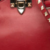 Valentino Mini Grained Calfskin Rockstud Trapeze Satchel Secondhand