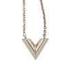 Louis Vuitton Silver Plated Essential V Supple Necklace Secondhand