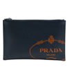 Prada Saffiano Logo Clutch Secondhand