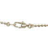 Gucci Sterling Silver Oval Plate Pendant Necklace Secondhand