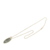 Gucci Sterling Silver Oval Plate Pendant Necklace Secondhand