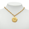 Chanel Gold Plated CC Coin Pendant Necklace Secondhand