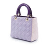 Dior Medium Tricolor Lambskin Cannage Lady Dior Secondhand