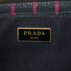 Prada Small Canvas Canapa Logo Stripes Satchel Secondhand