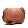 Chloé Medium Grained Calfskin Marcie Saddle Crossbody Secondhand