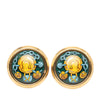 Hermès Enamel Cloisonne Clip on Earrings Secondhand