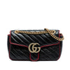 Gucci Medium GG Marmont Matelasse Diagonal Leather Torchon Shoulder Bag Secondhand