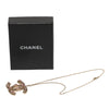 Chanel Gold Plated CC Crystals Pendant Necklace Secondhand