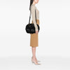 Burberry Small Heritage Grain Check Embossed Leather Orchard Bowling Bag Secondhand