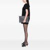 Balenciaga Goatskin Motocross Classic Metallic Edge Clutch Secondhand