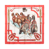 Hermès Carré 90 "ATTELAGE EN ARBALETE" Silk handkerchief in Red Secondhand