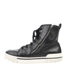 Hermès Leather High-Top Side Zip Sneakers in Black, Size 42 EU 182355ZH Secondhand
