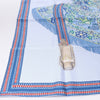 Hermès Carré 90 "Selle des Steppes" 100% Silk Scarf in Blue Secondhand