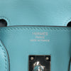 HERMES Birkin 25 Le Tournay Veau Swift Blue Saint-Cyr Handbag X: 2016 Secondhand