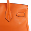 HERMES Birkin 30 Veau Swift Orange Silver Metal Fittings Handbag □J: 2006 (Copy) Secondhand
