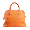 Secondhand HERMES Bolide 35 Taurillon Clemence Handbag in Orange □G:2003