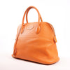 Secondhand HERMES Bolide 35 Taurillon Clemence Handbag in Orange □G:2003