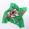 Hermès Carré 90 "Les Rubans du Cheval" 100% Silk Scarf in Green Secondhand