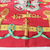 Hermès Carré 90 "Ferronnerie" 100% Silk Scarf in Red Secondhand