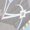 Secondhand Hermès Carré 140 "CHEVAUX DE KARNAK" Silk handkerchief in Gray