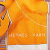 Secondhand Hermès Carré 140 "Caleche Mors et Bouteilles" Silk handkerchief in Pink x Beige