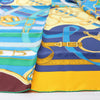 Hermès Carré 140 "Eperon d'Or" Silk handkerchief in Blue x Brown Secondhand