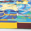 Hermès Carré 140 "Eperon d'Or" Silk handkerchief in Blue x Brown Secondhand
