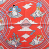 Secondhand Hermès Carré 70 "CARRES VOLANTS" Silk handkerchief in Red