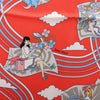 Secondhand Hermès Carré 70 "CARRES VOLANTS" Silk handkerchief in Red