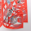 Secondhand Hermès Carré 70 "CARRES VOLANTS" Silk handkerchief in Red