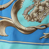 Hermès Carré 70 "Couronnes Crown" Silk handkerchief in Blue Secondhand