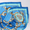 Hermès Carré 70 "Couronnes Crown" Silk handkerchief in Blue Secondhand