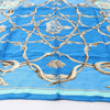 Hermès Carré 70 "Couronnes Crown" Silk handkerchief in Blue Secondhand