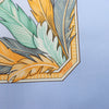 Hermès Carré 90 "AMAZONIA" Silk handkerchief in Blue Secondhand