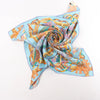 Hermès Carré 90 "AU FIL DU CARRE" Silk handkerchief in Multicolor Secondhand