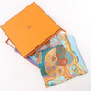 Hermès Carré 90 "AU FIL DU CARRE" Silk handkerchief in Multicolor Secondhand